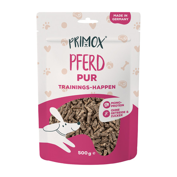 Primox Hundeleckerlis Pferd pur 500g