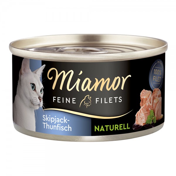 Miamor Feine Filets naturelle in Fleischsaft Skipjack-Thunfisch