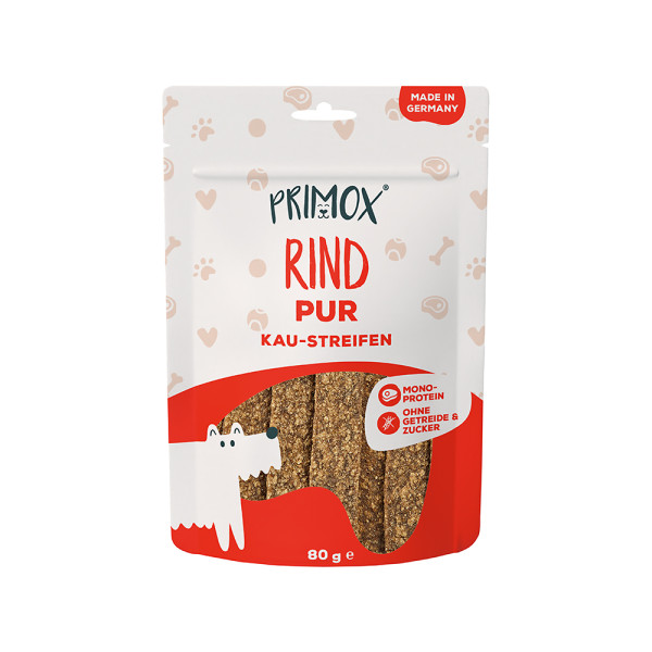 Primox Kaustreifen Rind pur 80g