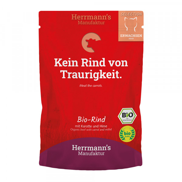 Herrmanns Bio-Rind mit Karotte & Hirse
