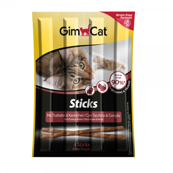 GimCat Sticks Truthahn & Kaninchen