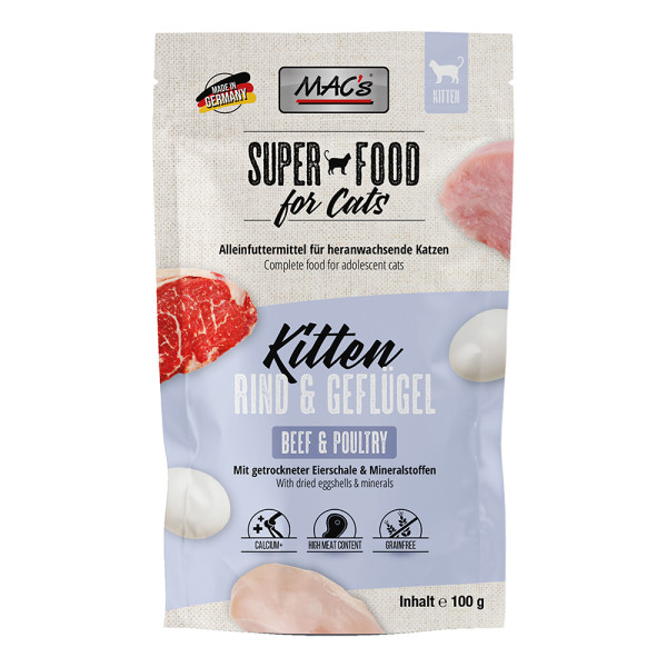 MAC´s CAT Pouchpack Kitten Rind & Geflügel