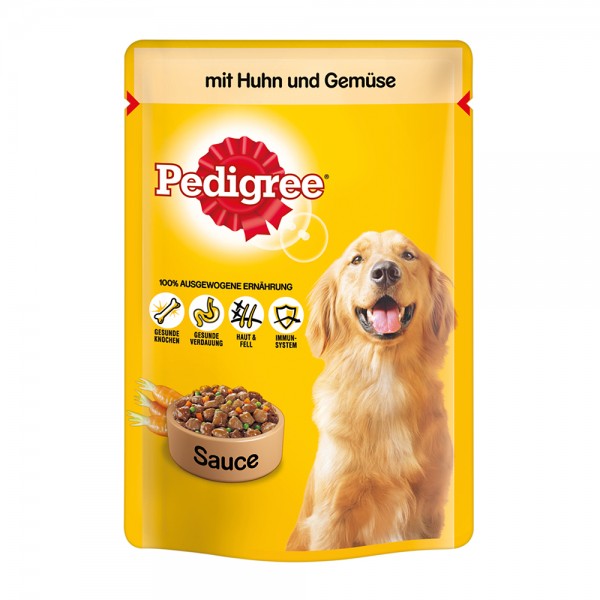 Pedigree mit Huhn und Gemüse in Sauce 100g