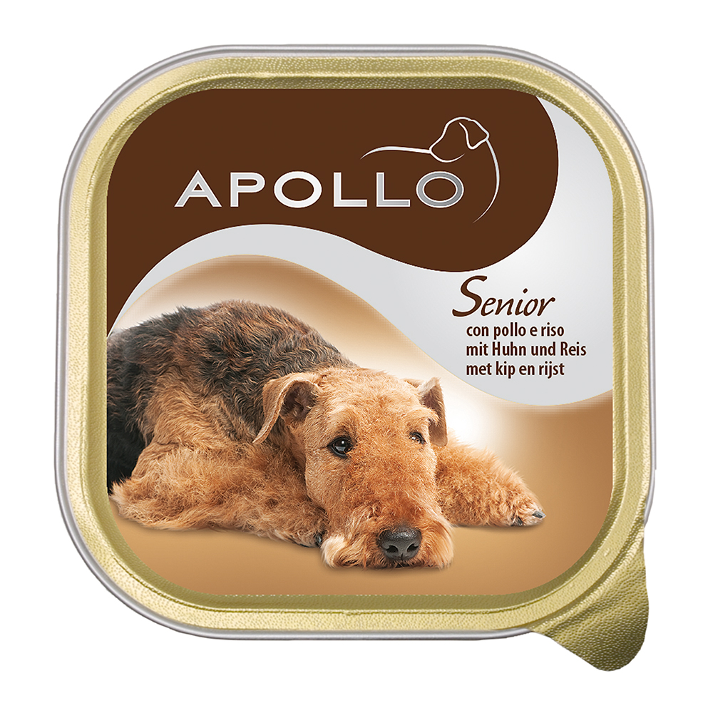 Apollo Senior Huhn &amp; Reis Nassfutter Hundefutter Hund Sortiment