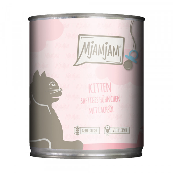 MjAMjAM Kitten saftiges Hühnchen mit Lachsöl