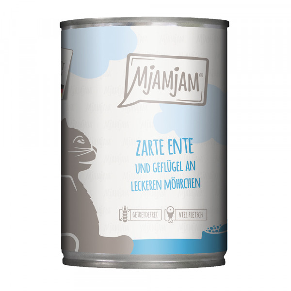 MjAMjAM zarte Ente & Geflügel an leckeren Möhrchen