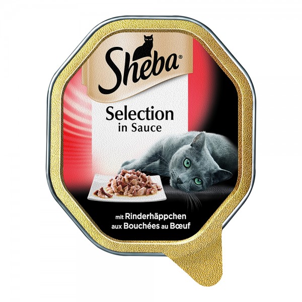 Sheba Selection Rinderhäppchen & Sauce
