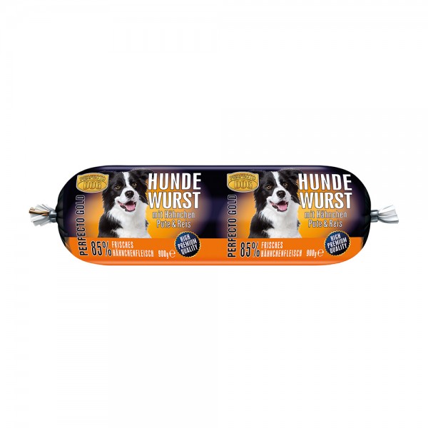 Perfecto Dog Hundewurst Hähnchen, Pute & Reis