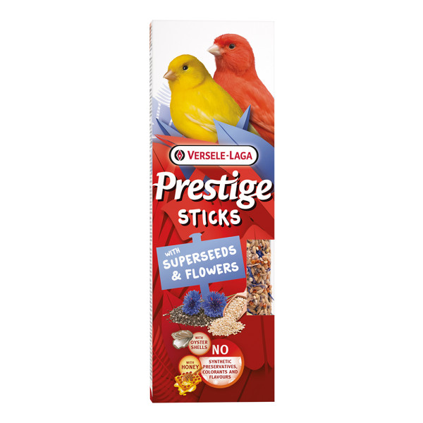 Versele-Laga Prestige Sticks Kanarien mit Supersaaten & Blüten