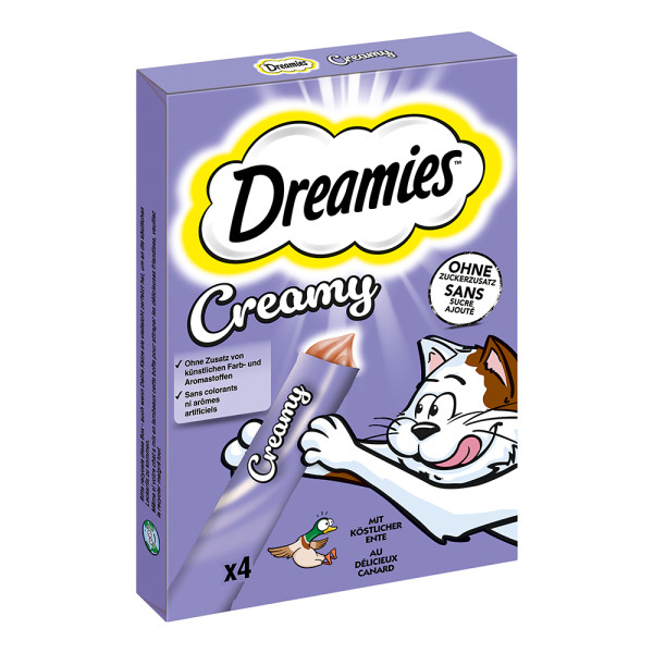 Dreamies Creamy mit Ente Multipack
