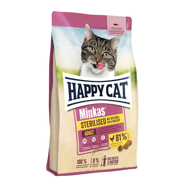 Happy Cat Minkas Sterilised Geflügel