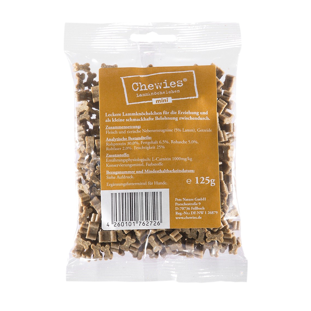 Chewies Training Happen hondenlekkernijen mix probeerpakket graanvrij, zacht en zonder suiker - monoprotein hondensnacks in hersluitbare emmer - Made in Germany (6 x 300 g