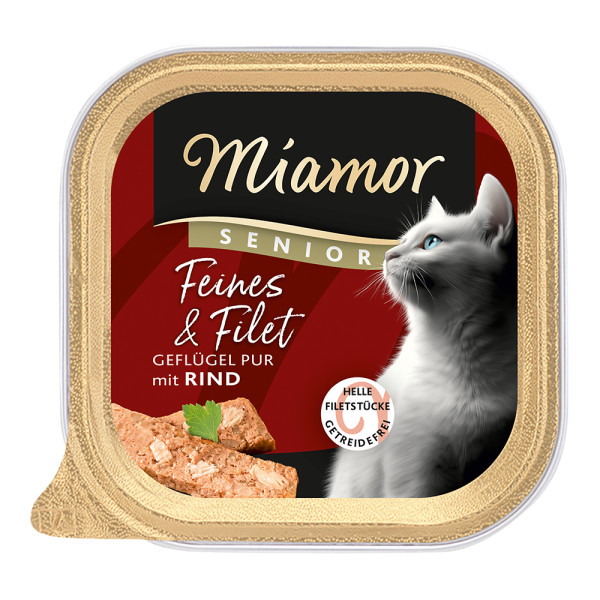 Miamor Feine Filets Senior Geflügel Pur&Rind
