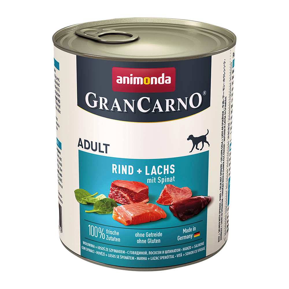 Animonda Gran Carno Original Adult mit Rind+Lachs mit Spinat