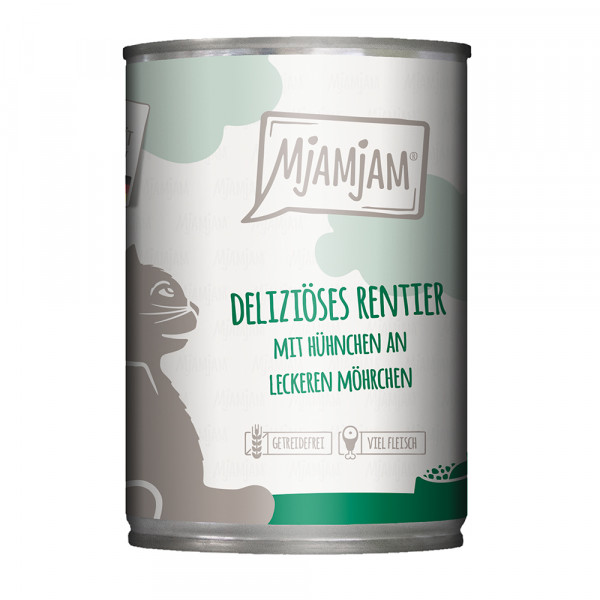 MjAMjAM deliziöses Rentier mit Hühnchen an leckeren Möhrchen