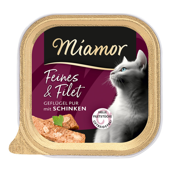 Miamor Feine Filets Geflügel Pur&Schinken