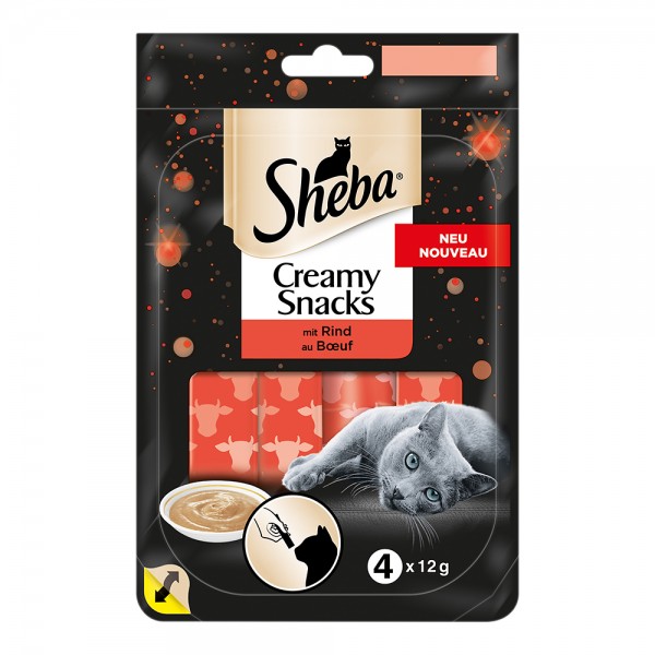 Sheba Creamy Snack mit Rind