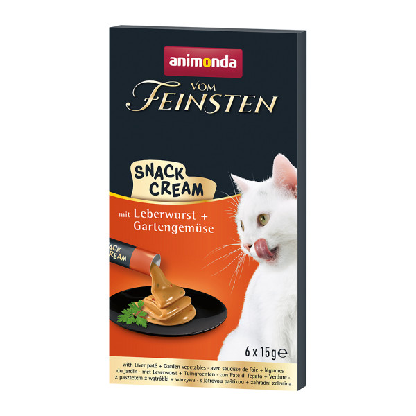 Animonda Vom Feinsten Snack Cream mit Leberwurst + Gemüse