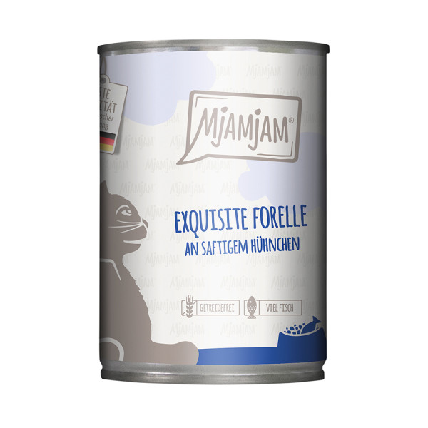 MjAMjAM Forelle an Hühnchen