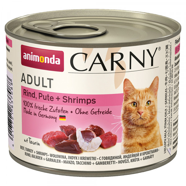 Animonda Carny Adult Rind, Pute + Shrimps