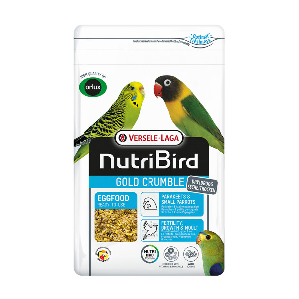 NutriBird NutriBird Gold Crumble Sittiche & kleine Papageien
