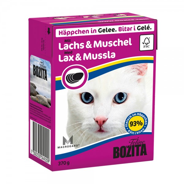 Bozita Häppchen in Gelee Lachs&Muschel