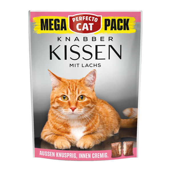 Perfecto Cat Knabber Kissen mit Lachs