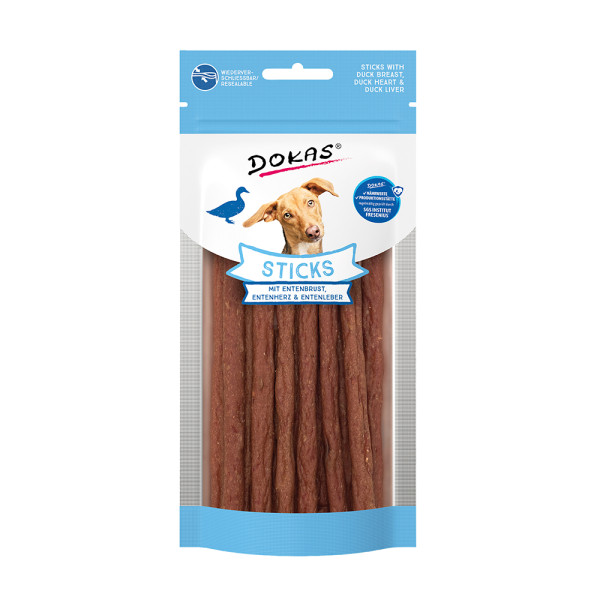 Dokas Sticks mit Entenbrust, Entenherz und Entenleber
