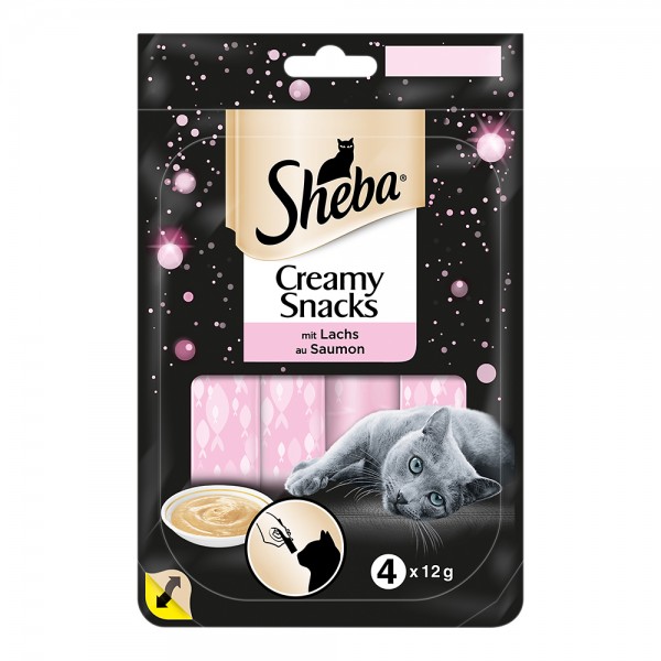 Sheba Creamy Snack mit Lachs