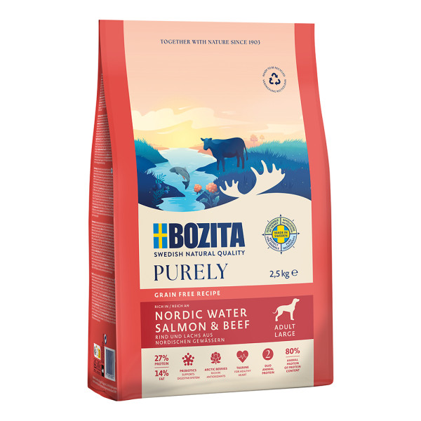 Bozita Purley Adult groß Lachs & Rind