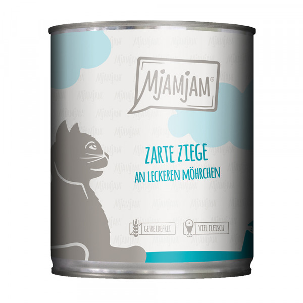 MjAMjAM zarte Ziege an leckeren Möhrchen