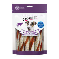 Dokas Kau-Twister Rinderhaut/Entenherz & Entenbrust Dokas Kau-Twister Rinderhaut/Entenherz & Entenbrust