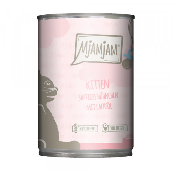 MjAMjAM Kitten saftiges Hühnchen mit Lachsöl