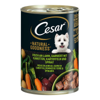 Cesar Natural Goodness Reich an Lamm mit Karotten, Kartoffeln & Spinat Cesar Natural Goodness Reich an Lamm mit Karotten, Kartoffeln & Spinat