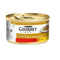 Gourmet Gold Feine Komposition mit Rind & Huhn Gourmet Gold Feine Komposition mit Rind & Huhn