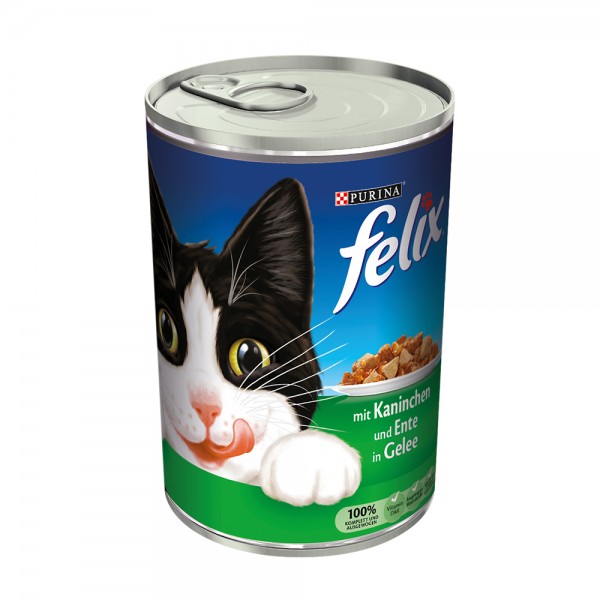 Felix Häppchen in Gelee mit Kaninchen und Ente