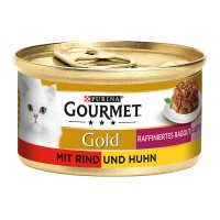 Gourmet Gold Raffiniertes Ragout Duetto mit Rind und Huhn Gourmet Gold Raffiniertes Ragout Duetto mit Rind und Huhn