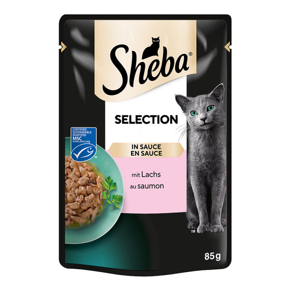 Sheba Selection in Sauce mit Lachs
