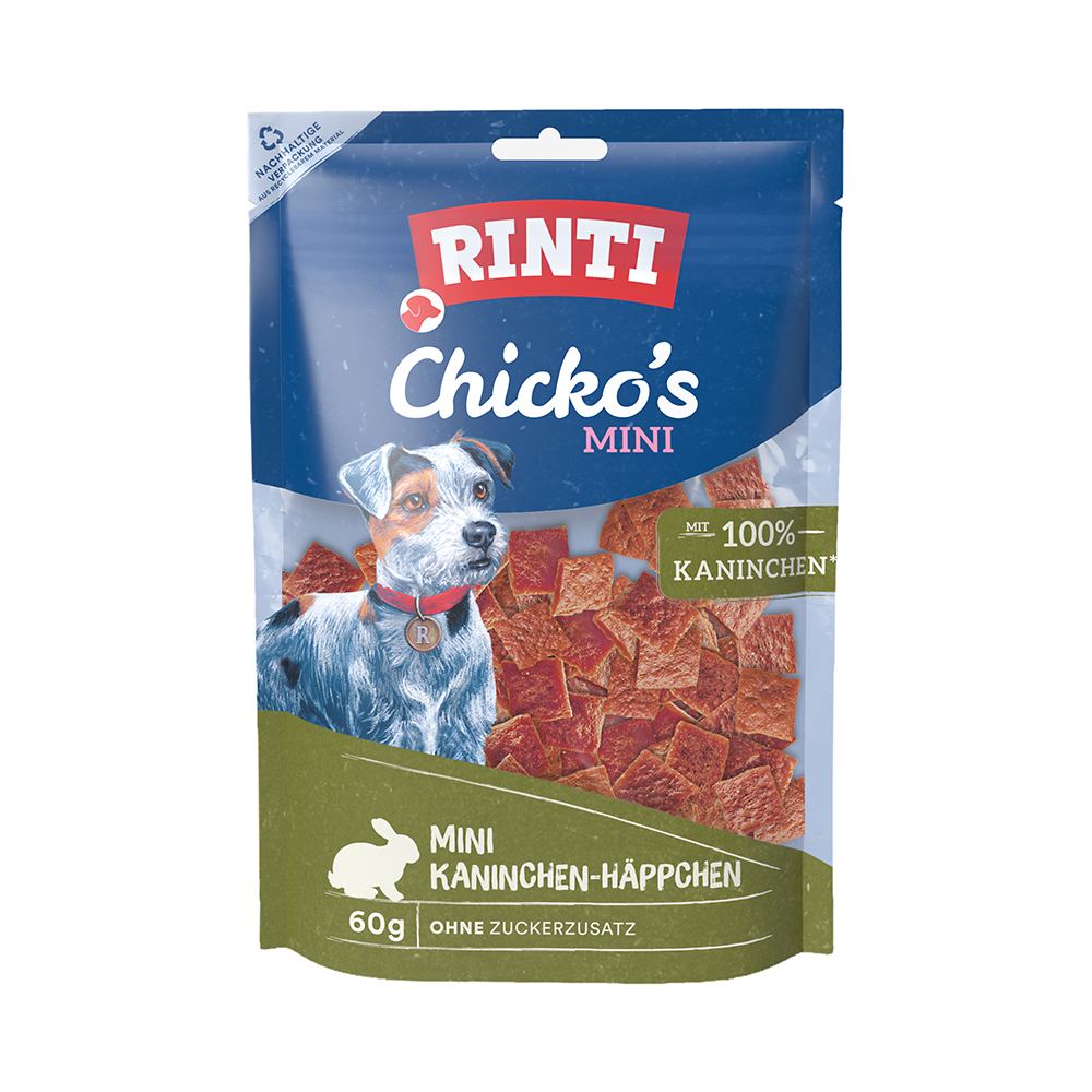 Rinti Chicko Mini Kaninchen | Snacks | Hundefutter | Hund | Sortiment |  Stroetmann Tiernahrung