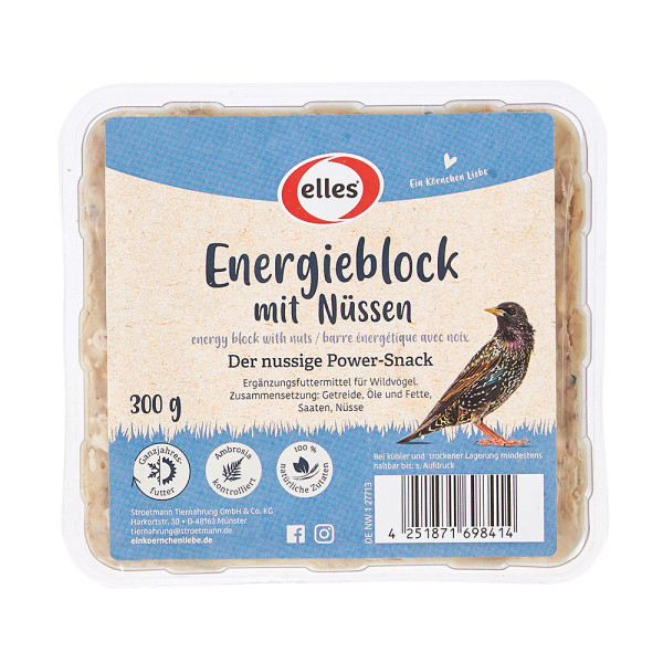 elles Energieblock mit Nüssen 300g
