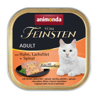 Animonda Vom Feinsten mit Huhn, Lachsfilet + Spinat Animonda Vom Feinsten mit Huhn, Lachsfilet + Spinat