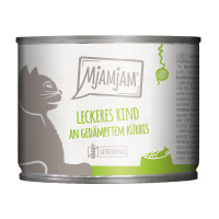 MjAMjAM Leckeres Rind an gedämpftem Kürbis mit Hühnerleber MjAMjAM Leckeres Rind an gedämpftem Kürbis mit Hühnerleber