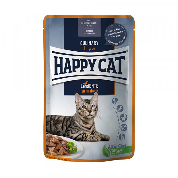 Happy Cat Culinary Meat in Sauce mit Land Ente