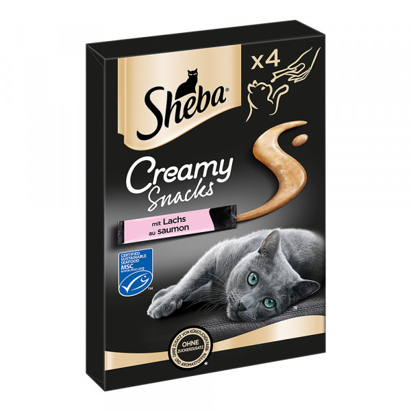 Sheba Creamy Snack mit Lachs