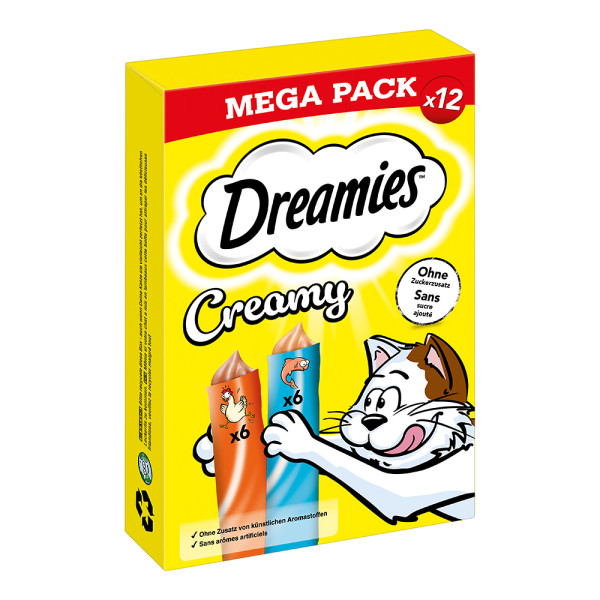 Dreamies Katzenleckerli Creamy mit Huhn & Lachs