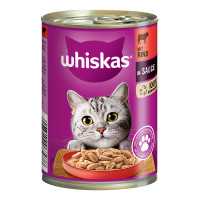Whiskas 1+ mit Rind und Leber in Sauce Whiskas 1+ mit Rind und Leber in Sauce