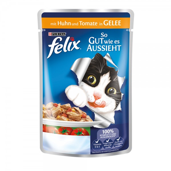 Felix So gut wie es aussieht mit Huhn & Tomate in Gelee
