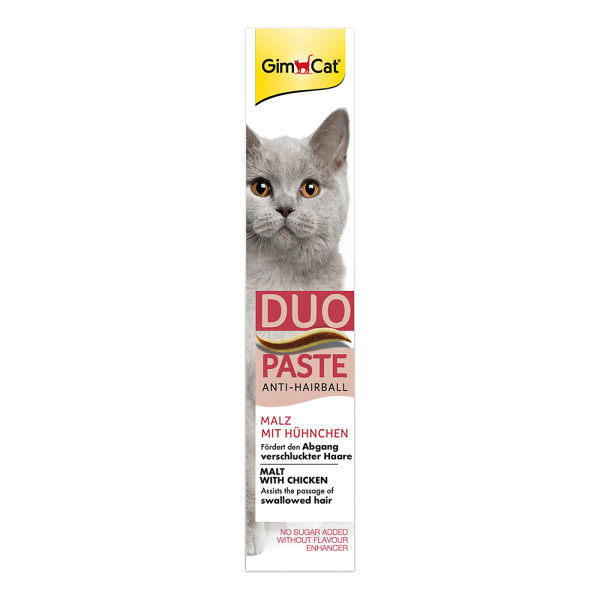 GimCat Anti-Hairball Duo Paste Malz & Huhn