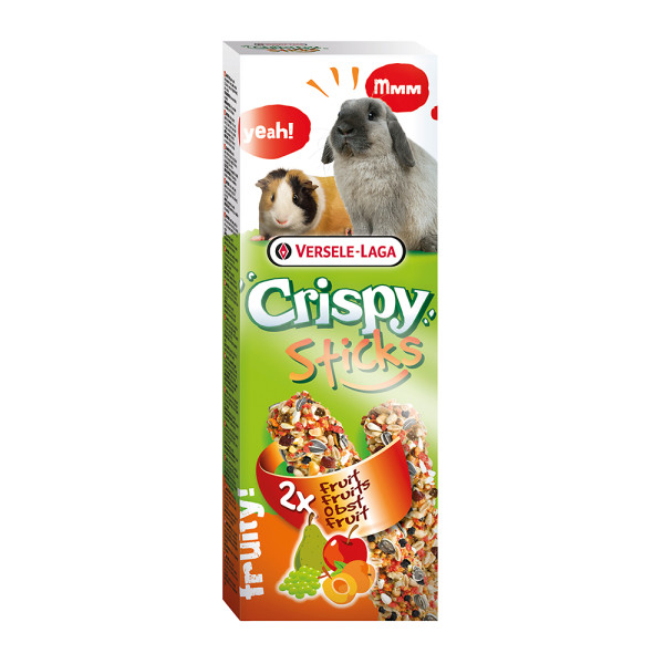 Versele-Laga Crispy Sticks Kaninchen-Meerschweinchen Obst - 2 Stück