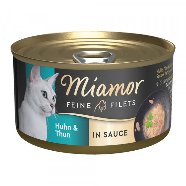 Miamor Feine Filets mit Huhn & Thunfisch in Sauce